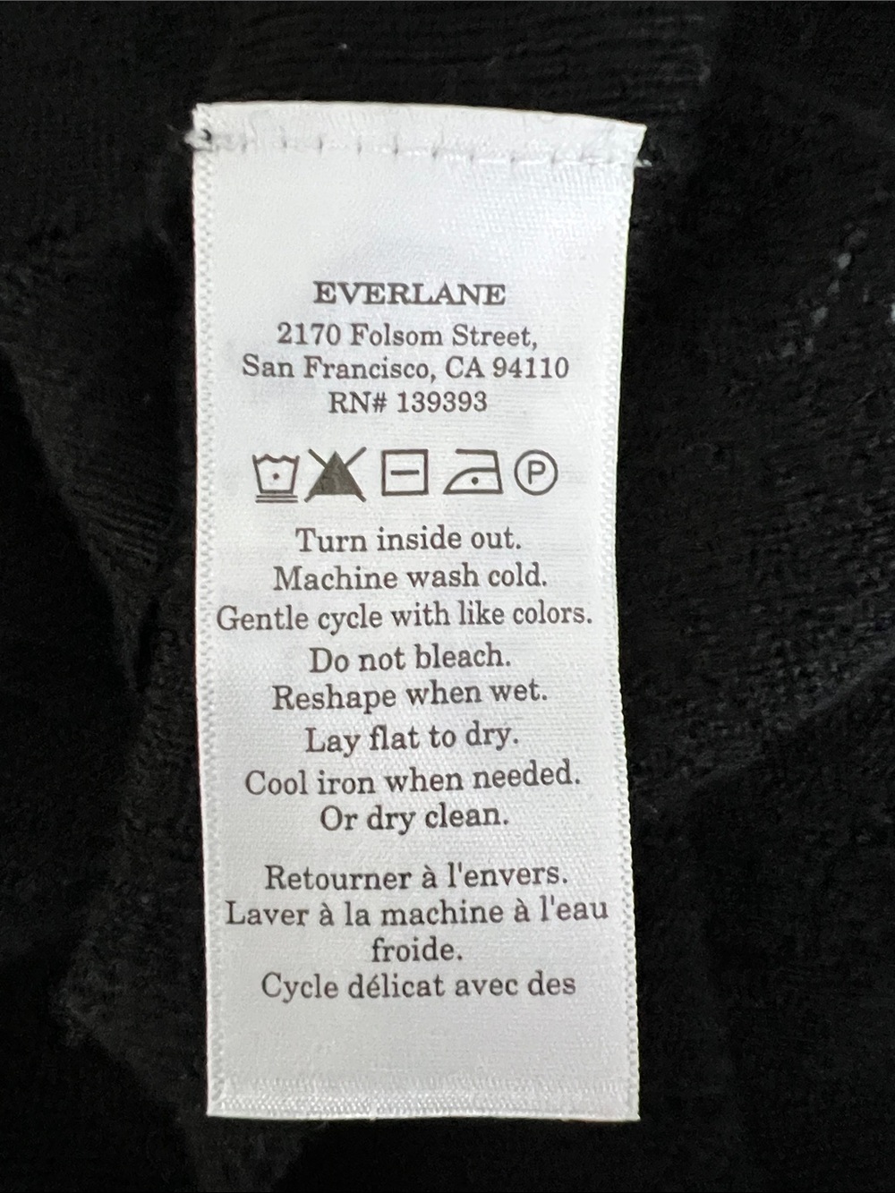 New Everlane THE POINTELLE CREW IN ULTRASOFT MERINO Black Size S - Picture 7 of 12